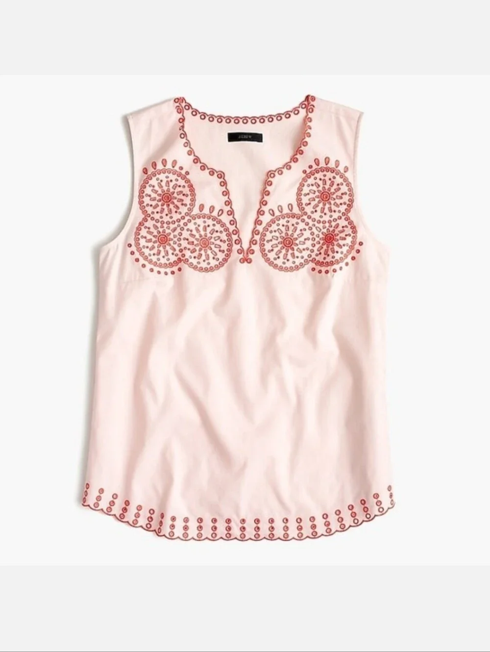 J.Crew Scalloped Embroidered Top 2